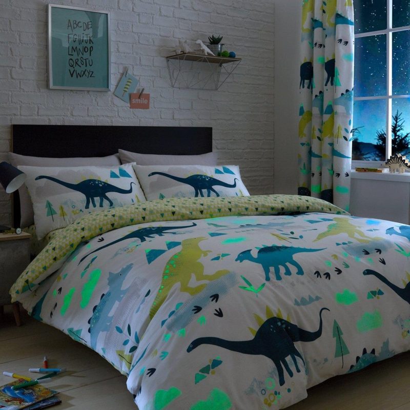 dinosaur bedding and curtain sets