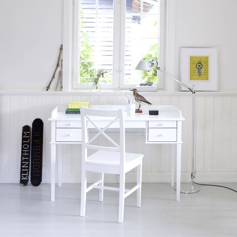 Kid's white painted desk