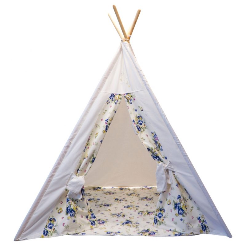 Vintage floral print teepee