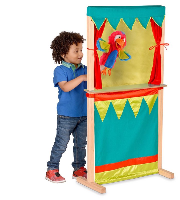 Combined play shop and puppet theatre