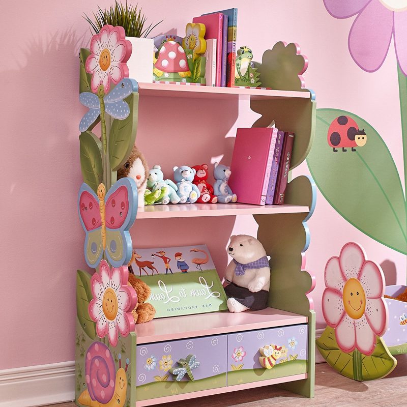 Garden theme painte dbookcase