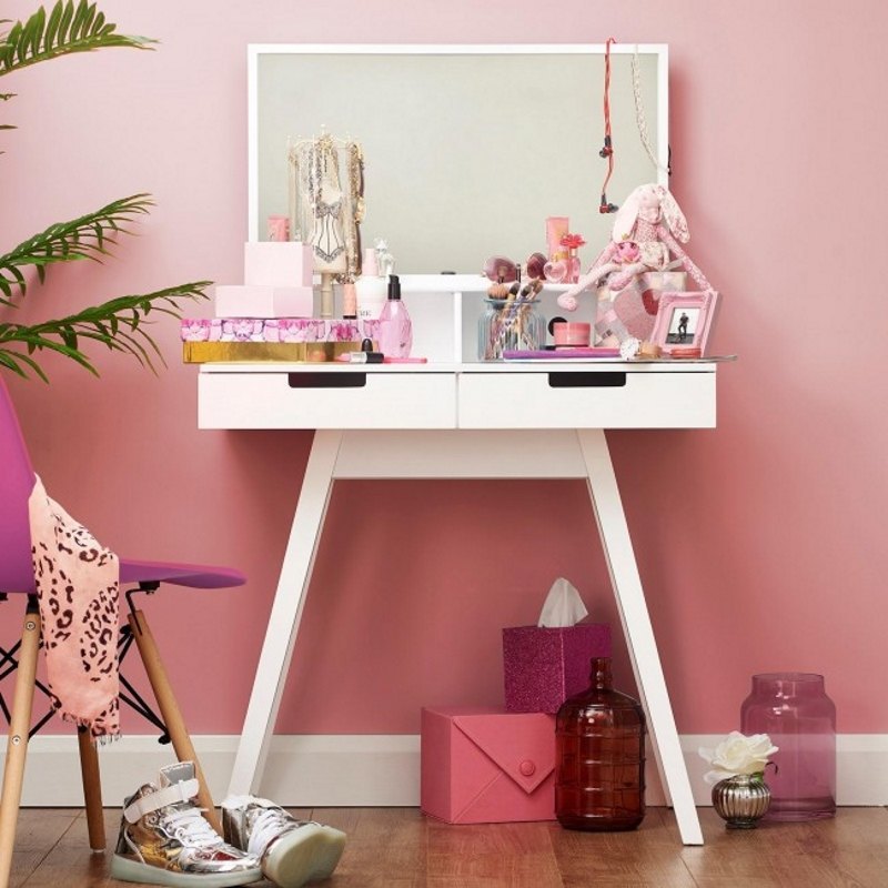 kids dressing table white