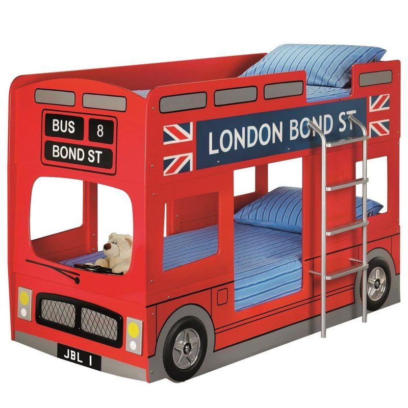 Red bus bunk bed