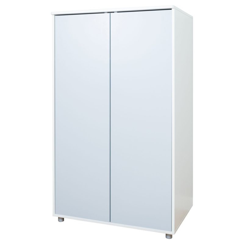 2 door wardrobe with grey doors