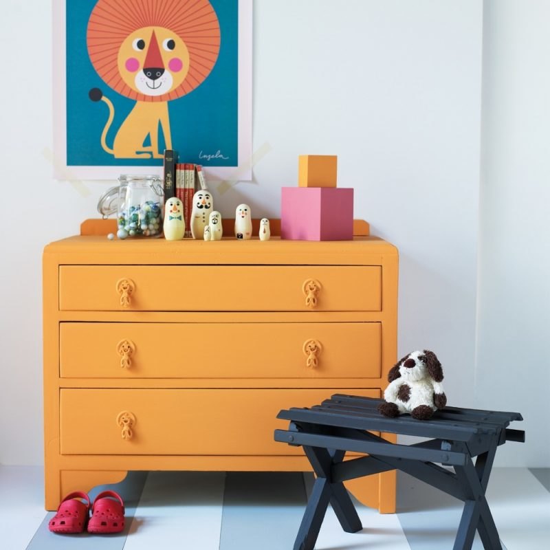 Orange drawers