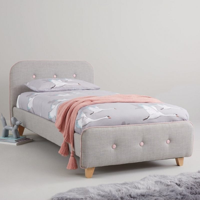 upholstered kid bed