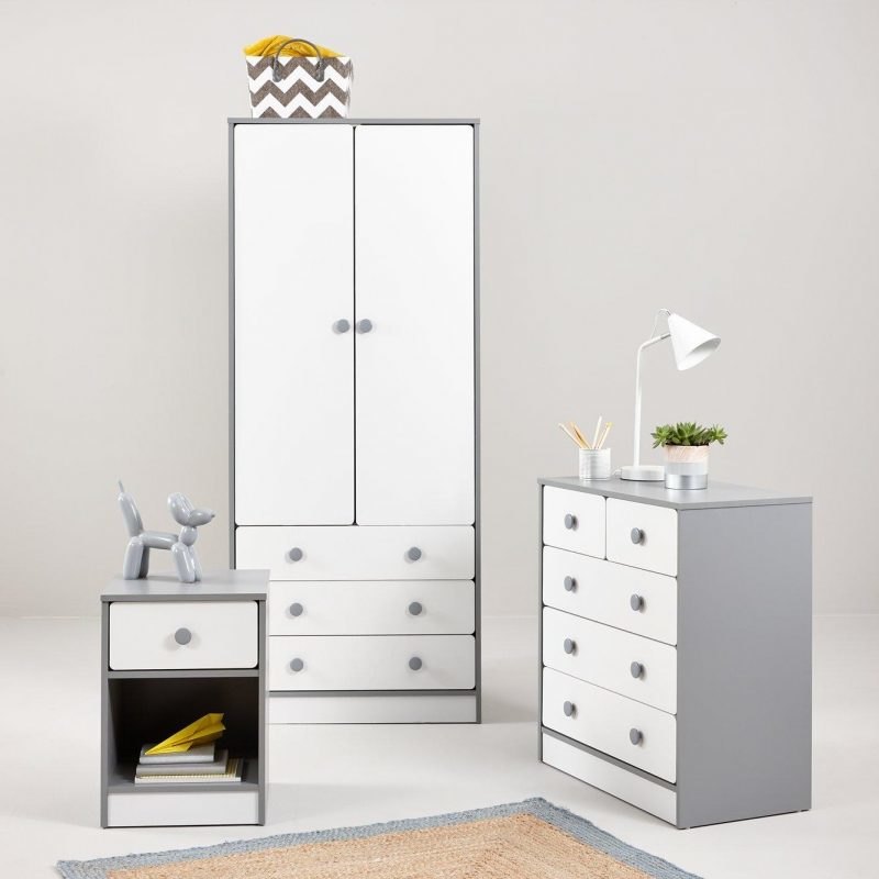 kids wardrobe and chest of drawers