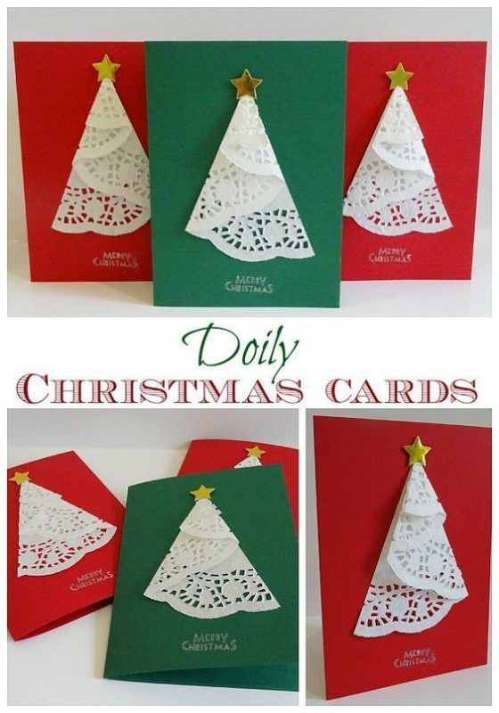 Doily Christmas Cards