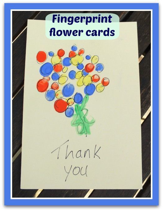 Handmade thank you card