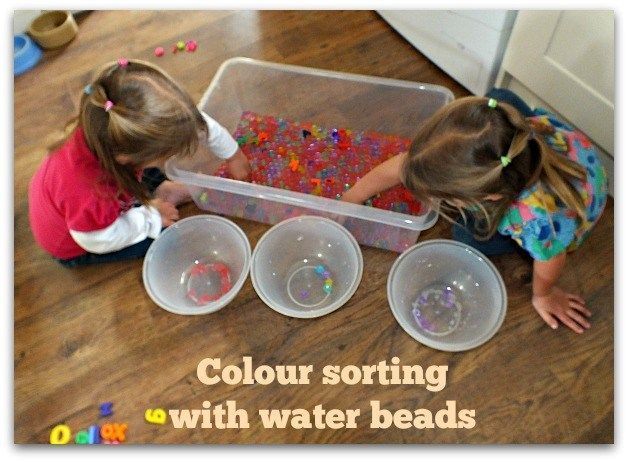 Sorting water beads