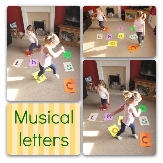 Playing musical letters