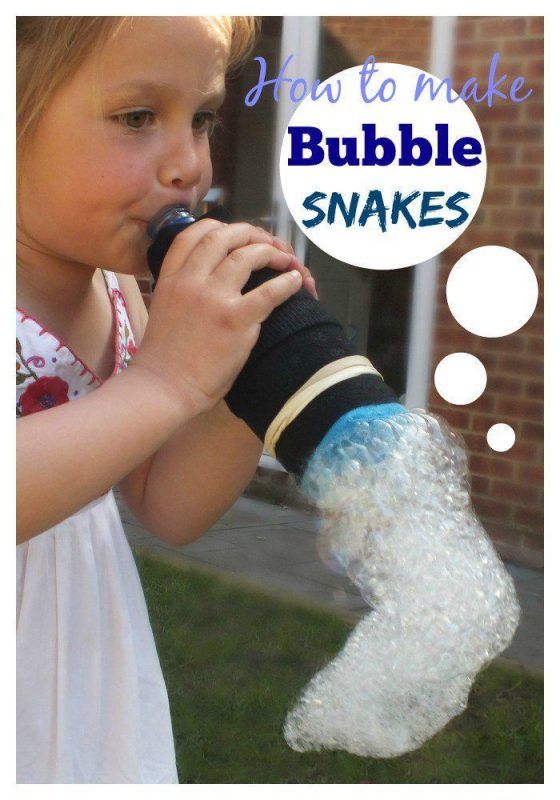 How to make a bubble snake