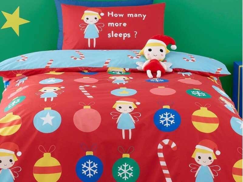 Red fairy themed bedding