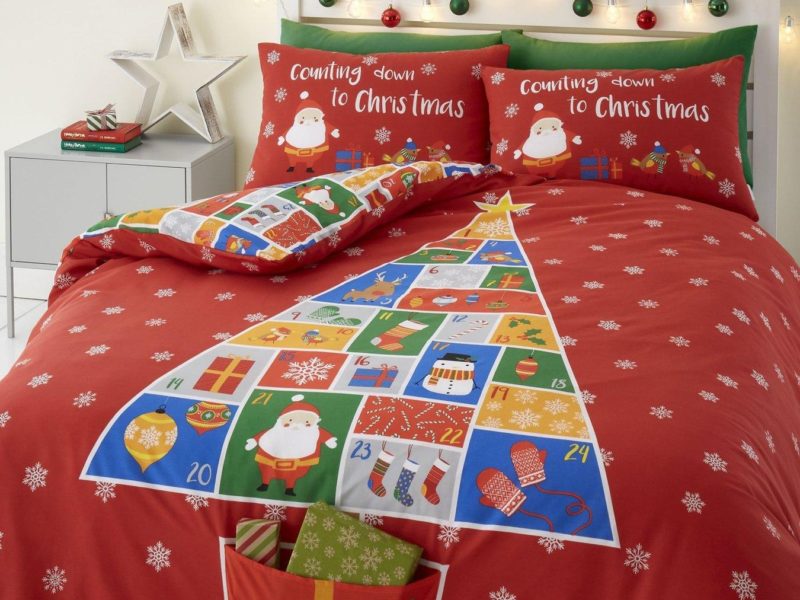 Advent themed bedding