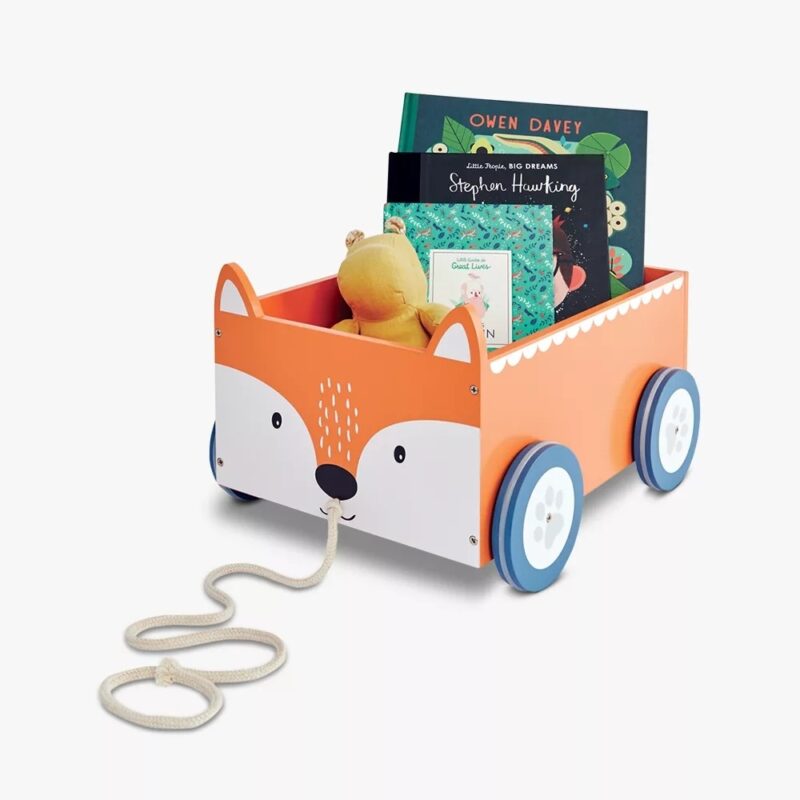 Fox themed book cart