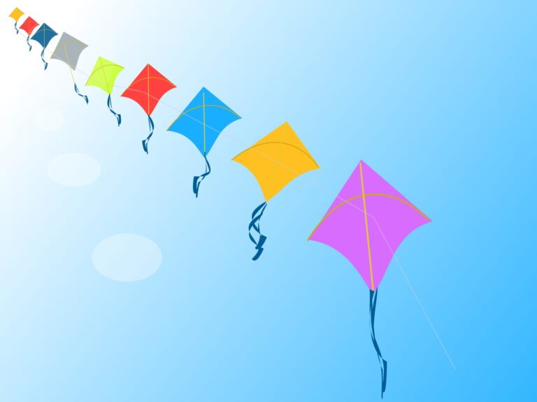 Flying kites