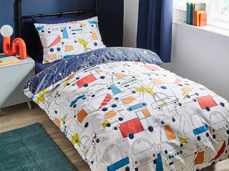 Transport themed bedding set