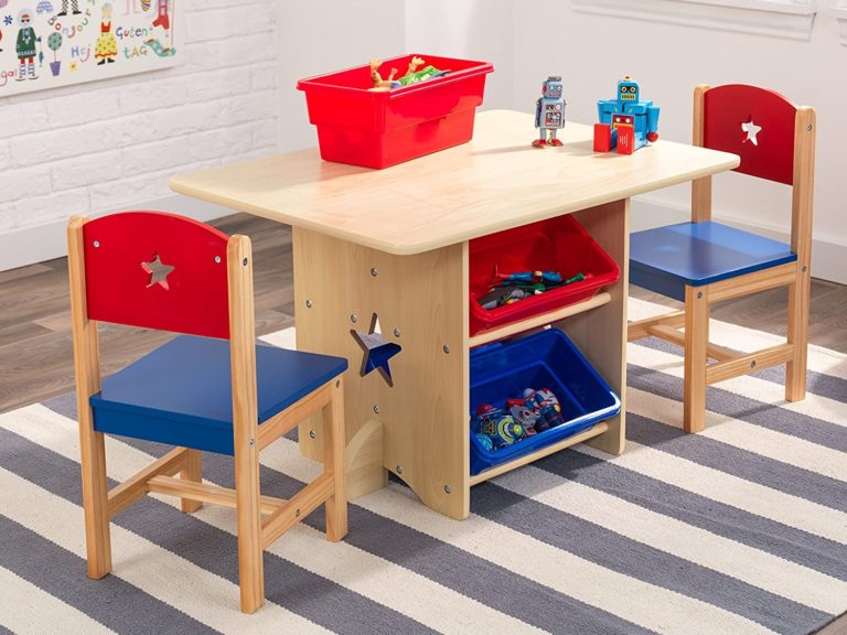 Children's storage play table