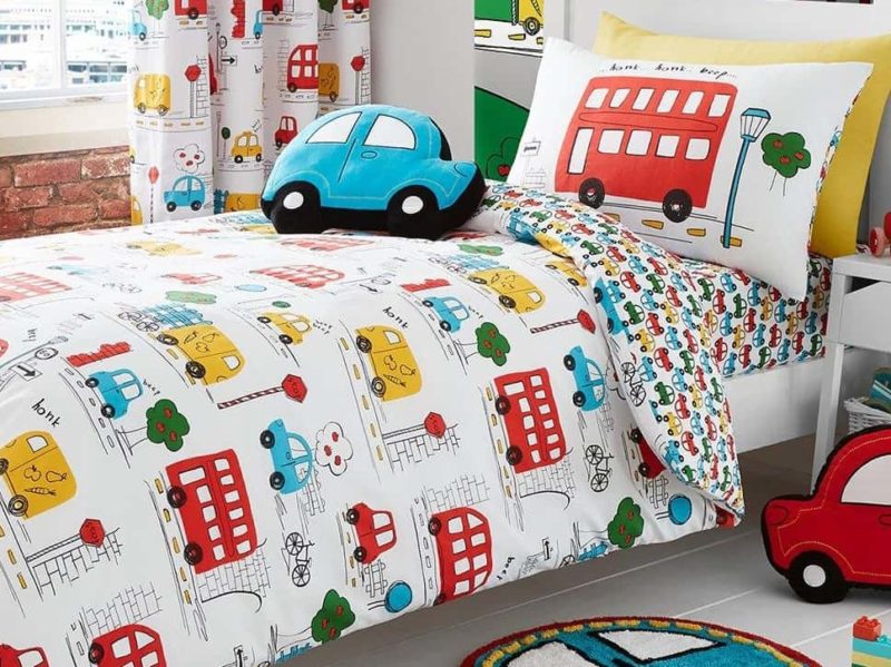 Transport themed duvet set