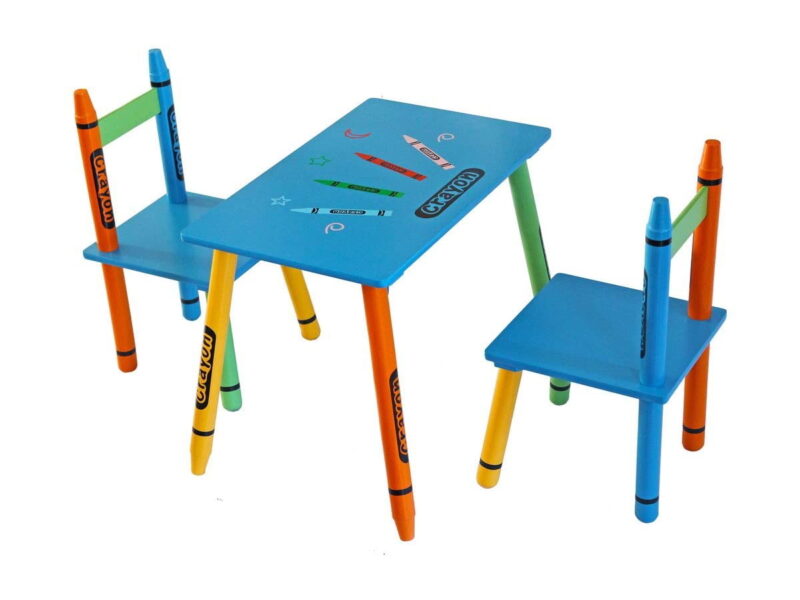 Crayon theme table and chair set