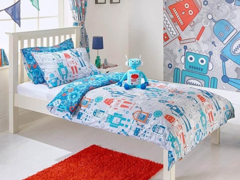 Robot print bedding set