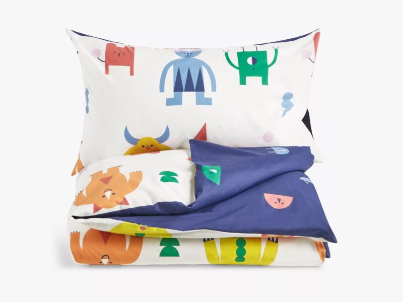 Robot themed duvet cover and pillowcase