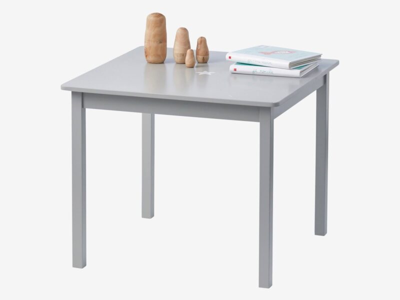 Grey painted play table with star motif