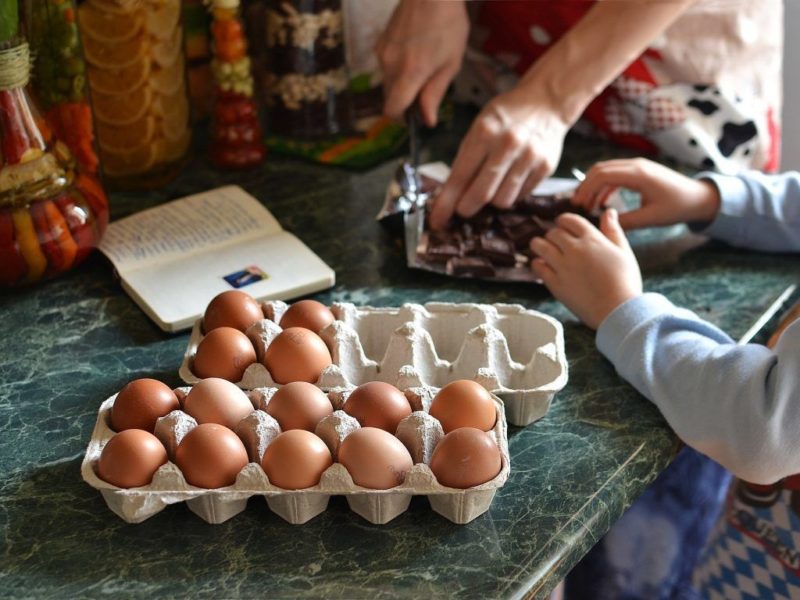 Baking with eggs