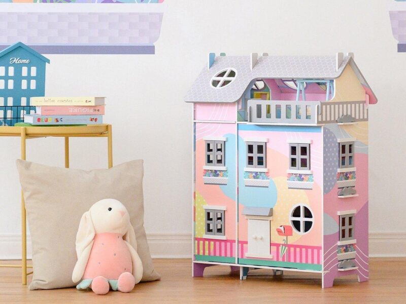 3-tier multi-colour doll's house