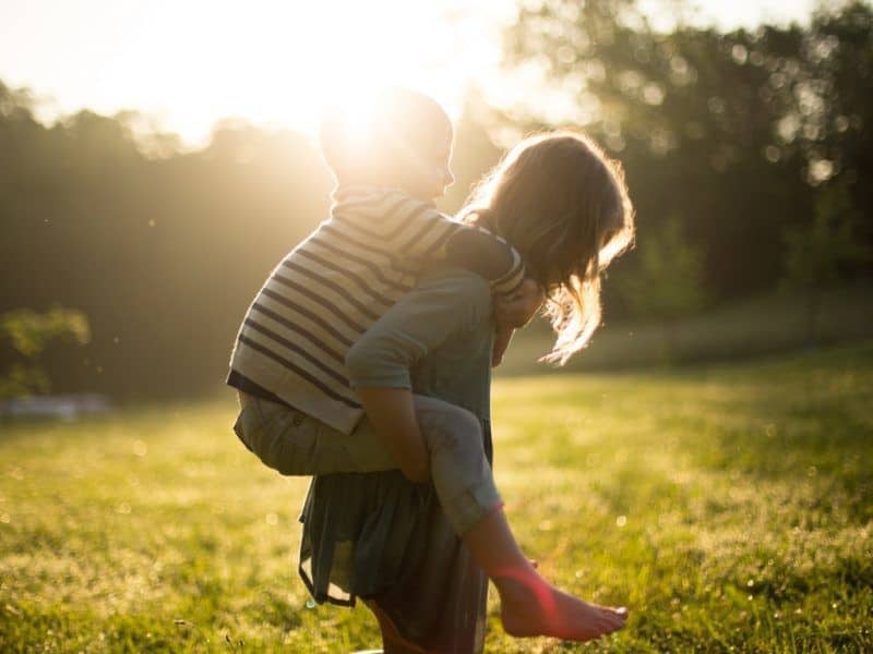 Kids playing together