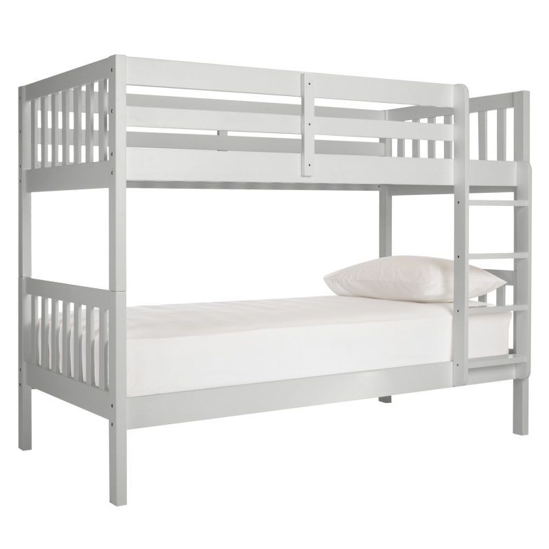 Grey-painted bunk bed