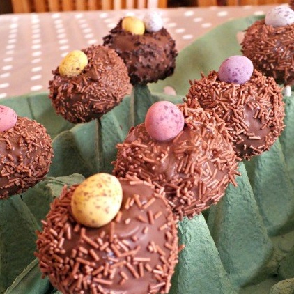 The finished Easter lollipops