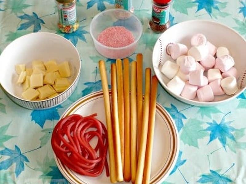 Ingredients needed to make the wands