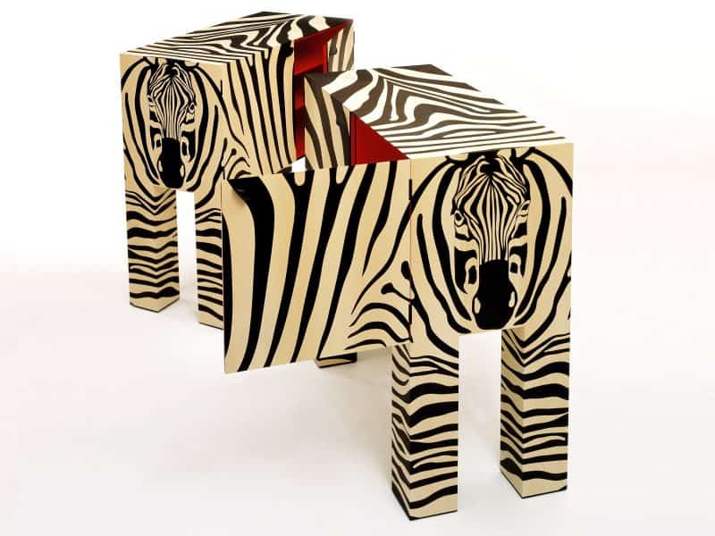 Zebra design cabinets