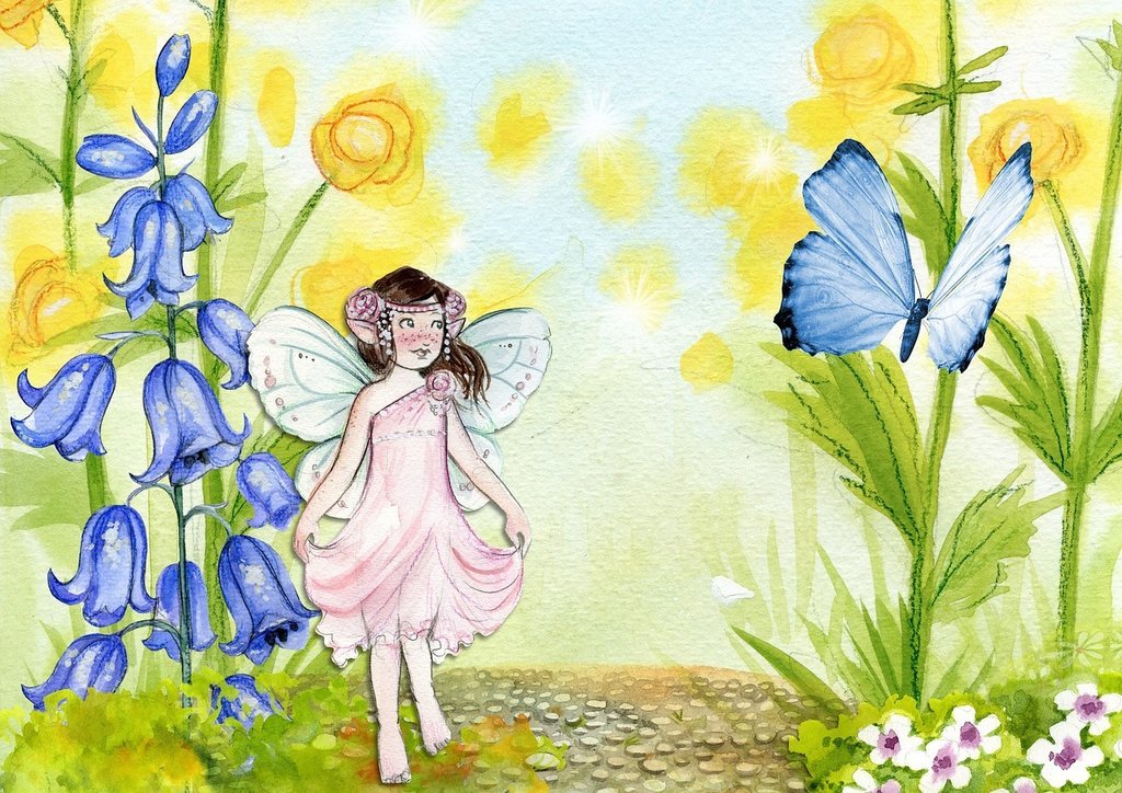 Fairy in a garden