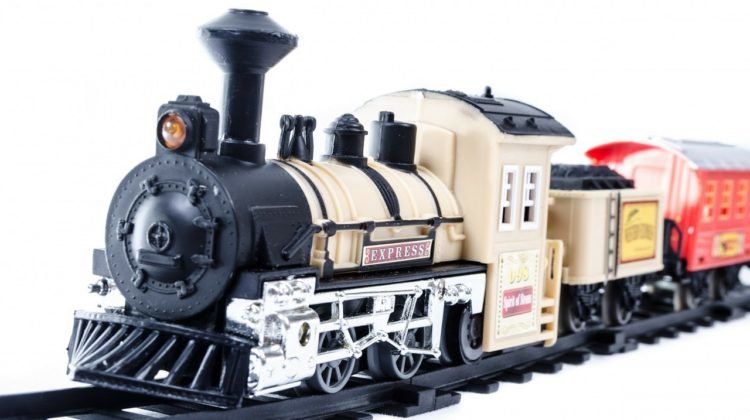 Toy steam train