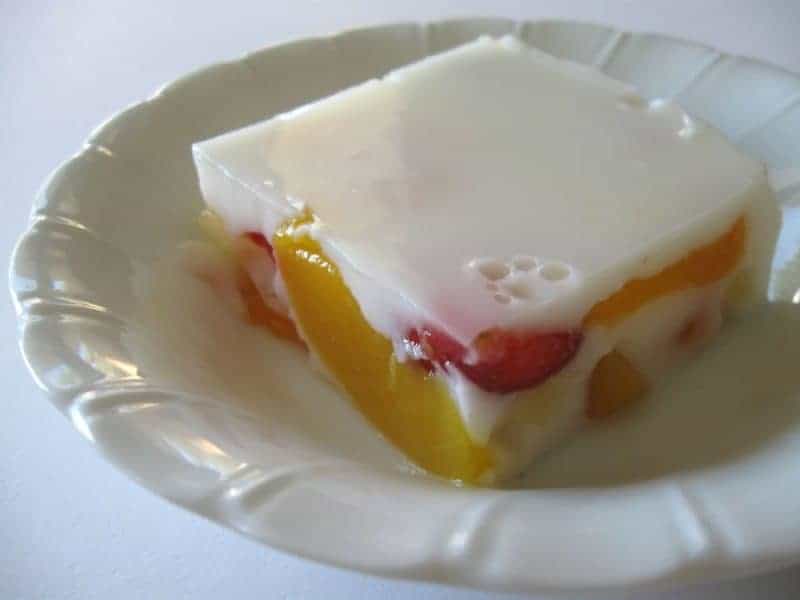 Milk fruit jelly