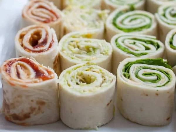 Pinwheel sandwiches