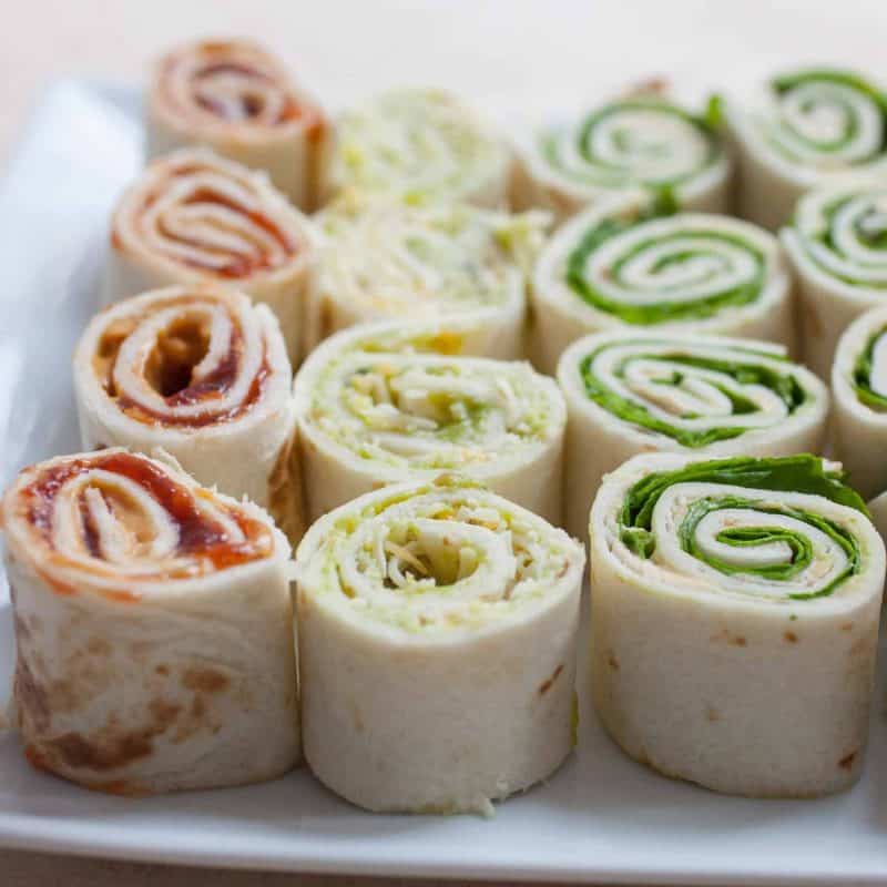 Pinwheel sandwiches