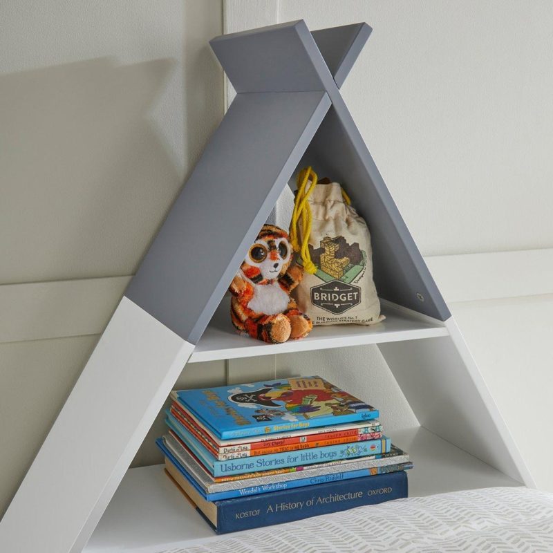 Teepee headboard shelf