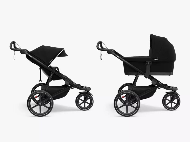 Jogging stroller that converts to a pram