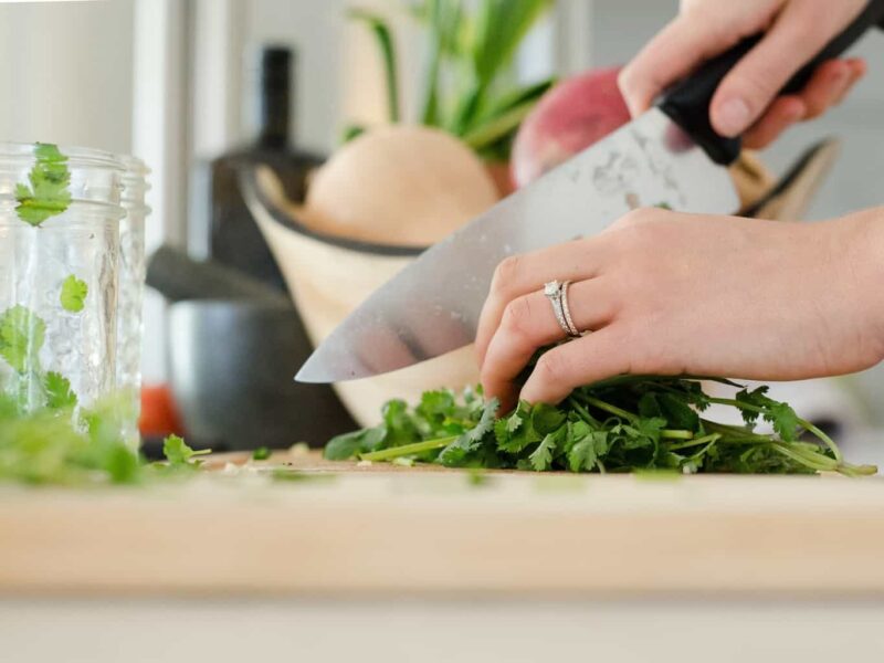 Chopping veg