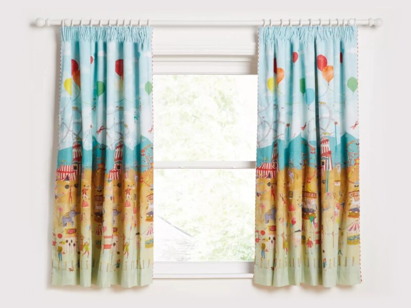 Circus themed curtains