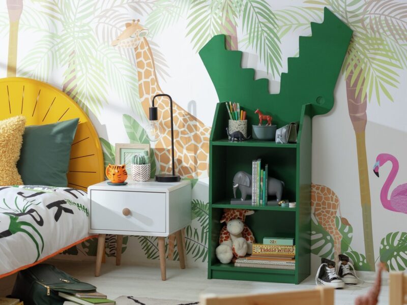 Crocodile themed bookcase