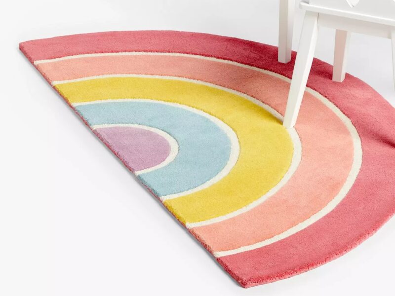 Rainbow themed rug