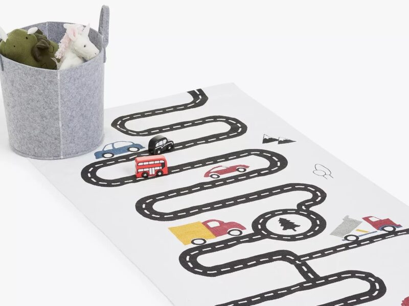 Raod cars theme rug