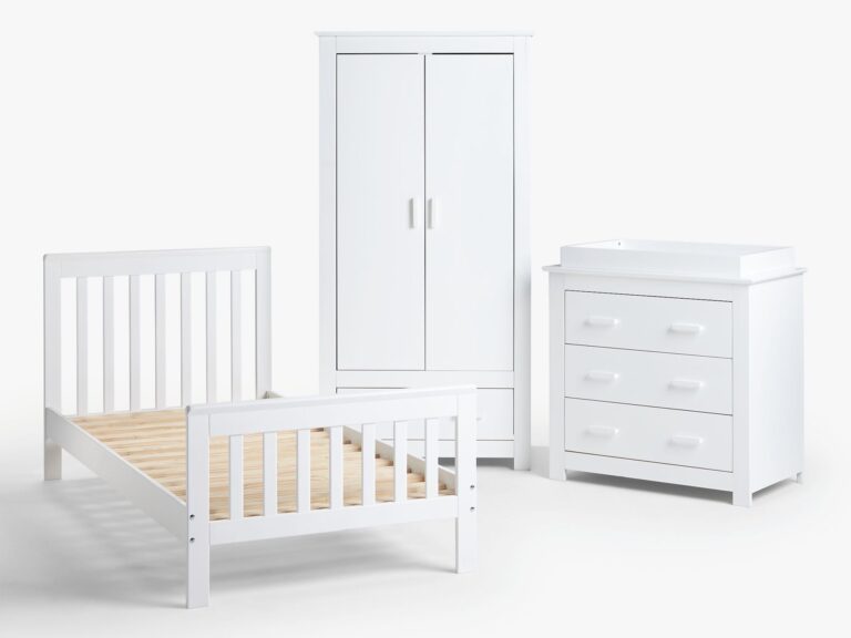 White-painted nursery furniture