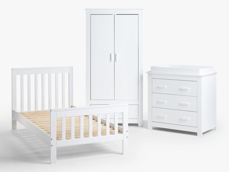 White-painted nursery furniture