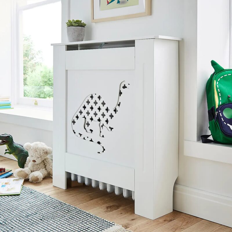 Dinosaur themed radiator cover