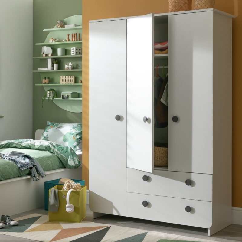 Kid's 3-drawer wardrobe with 2 drawers